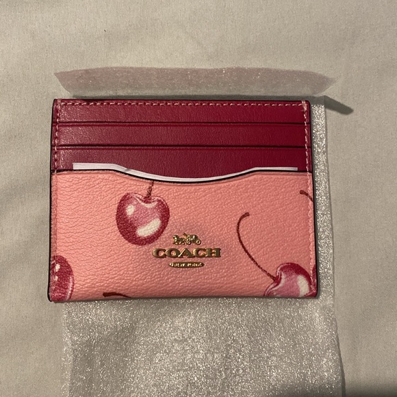 🍒Coach Slim ID Card Case with Cherry Print 🍒 - Picture 5 of 6